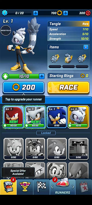 sonicforces内置菜单最新版本更新内容