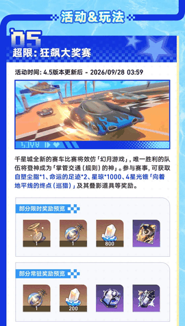 崩坏:星穹铁道「挥掷千星的筹码」4.5版本速览