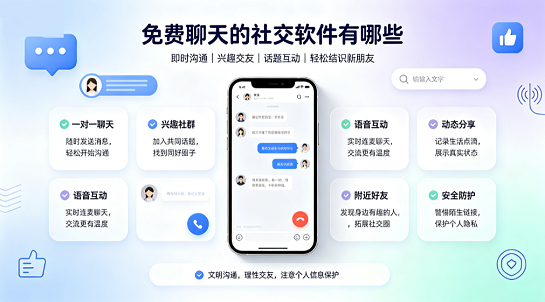 免费聊天的社交软件有哪些合集